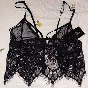 Wink Gal Black Lace Bralette